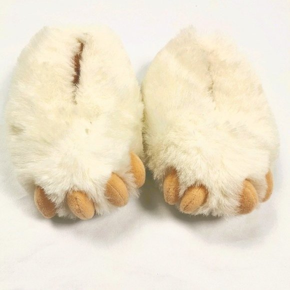 Carousel Other - New Carousel Warm, Fuzzy Polar Bear Slippers 3-4